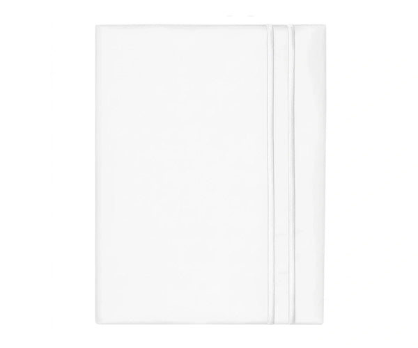 Cotton Flat Sheet - Line Embroidery