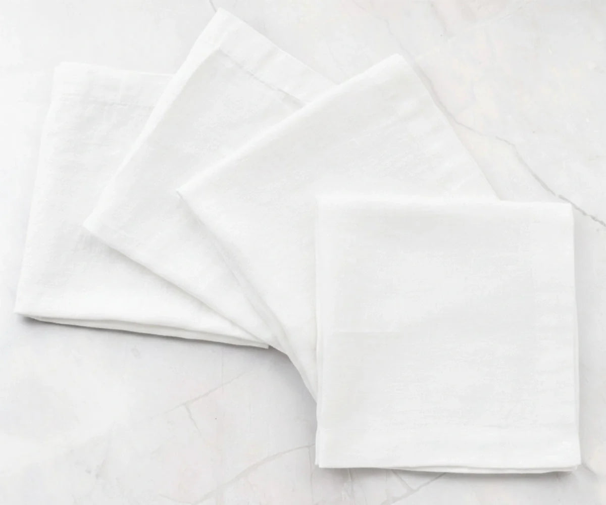 Plain Cloth Napkins - Cotton Linen Napkins