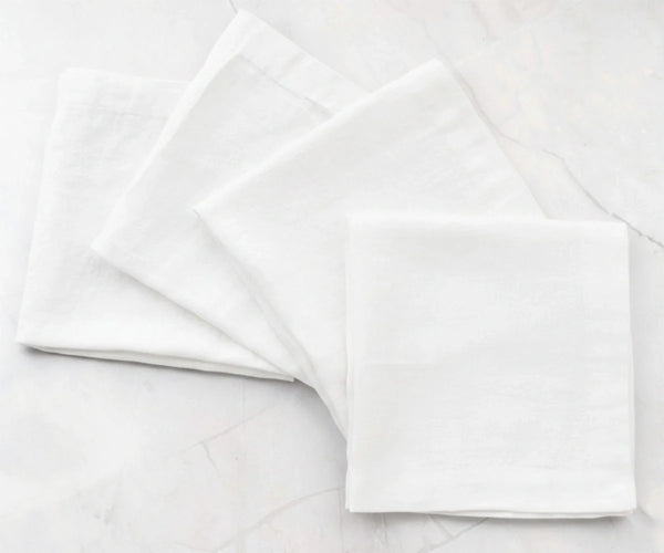 Plain Cloth Napkins - Cotton Linen Napkins