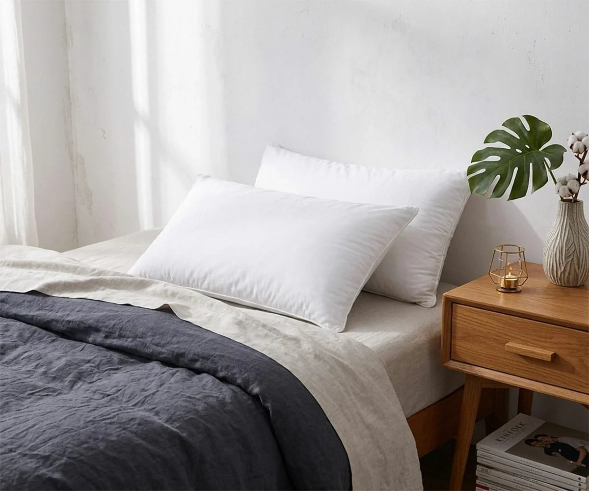 Cotton Linen Pillowcase Set of 2