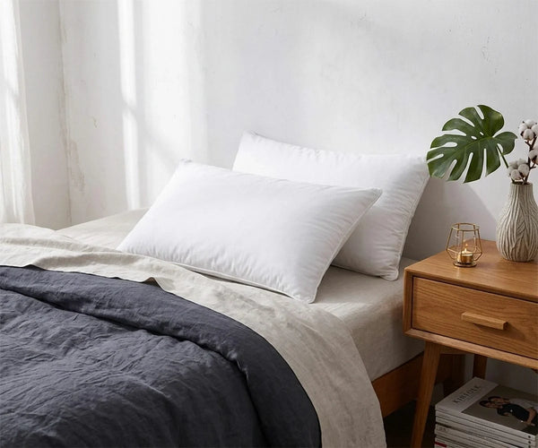 Cotton Linen Pillowcase Set of 2