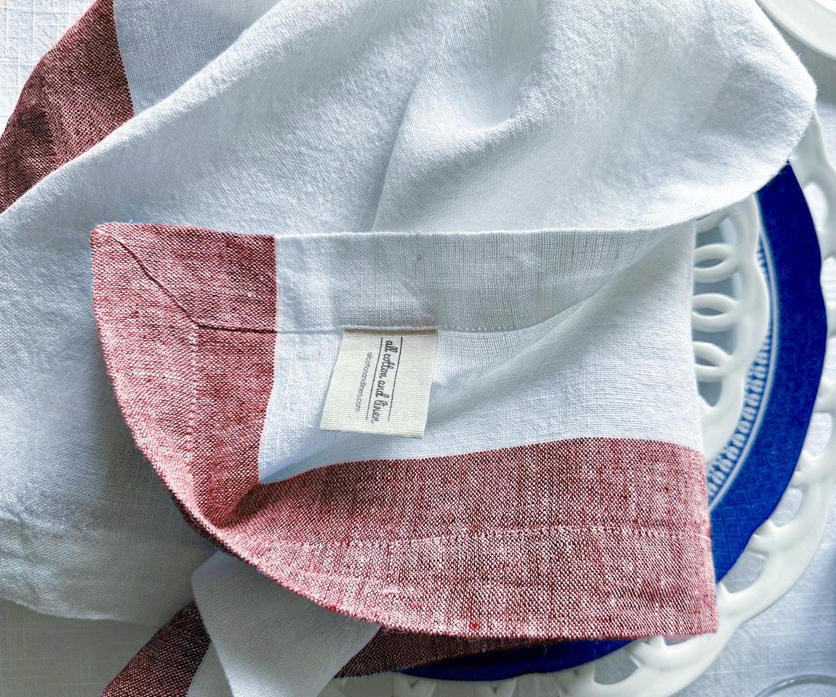 Border Linen Napkins