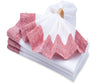 Border Linen Napkins - B Red / Set of 4