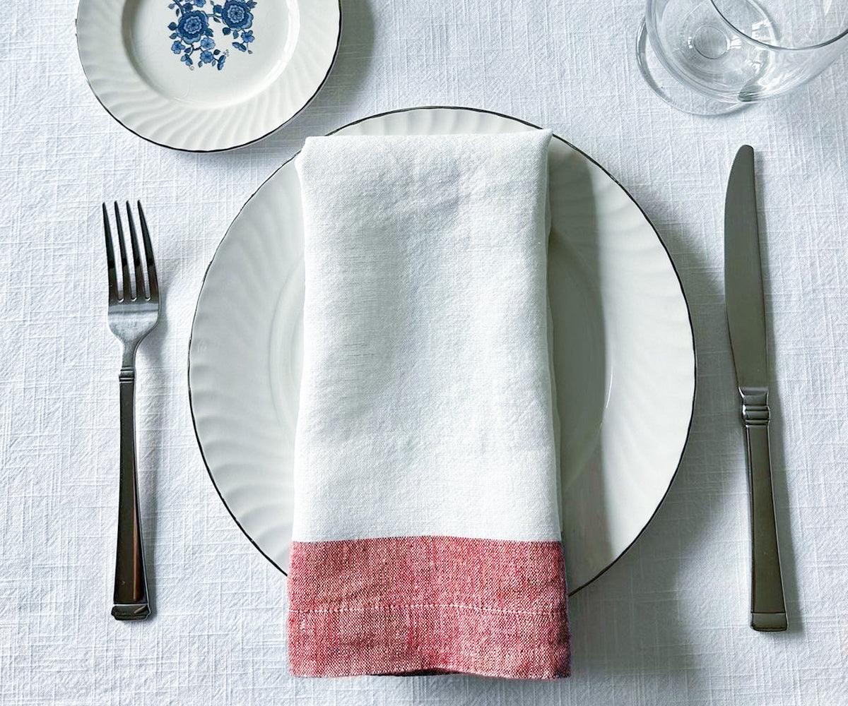 Border Linen Napkins
