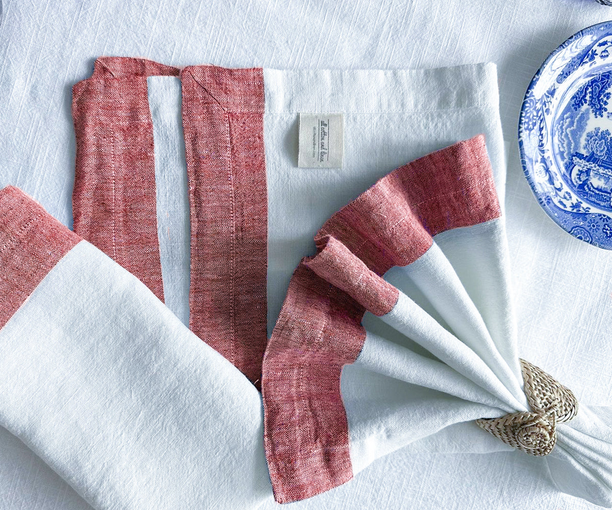 Border Linen Napkins