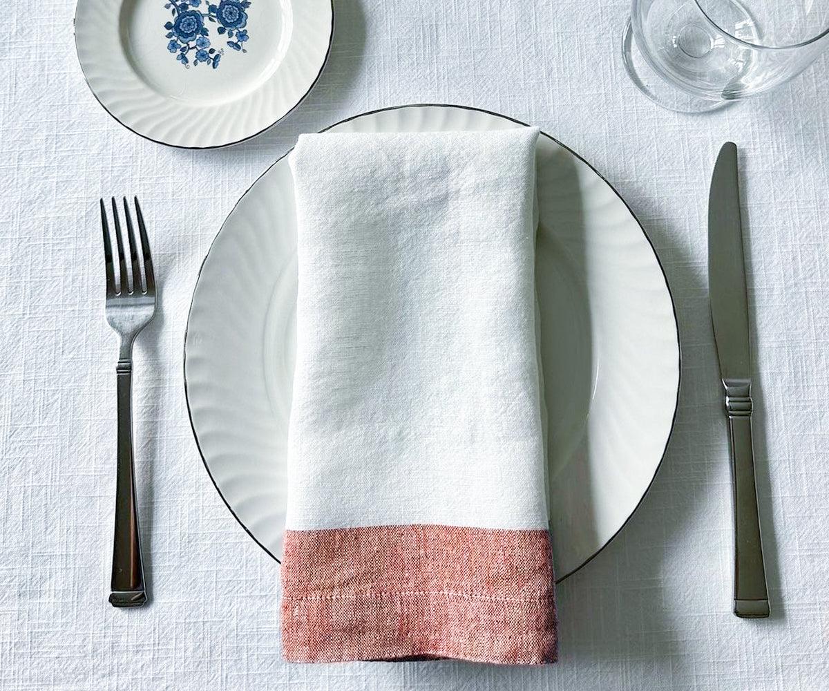 Border Linen Napkins
