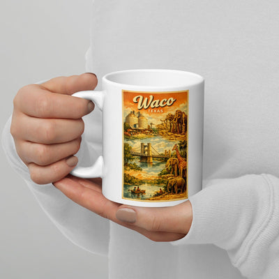 Waco Texas 11 oz White Glossy Mug