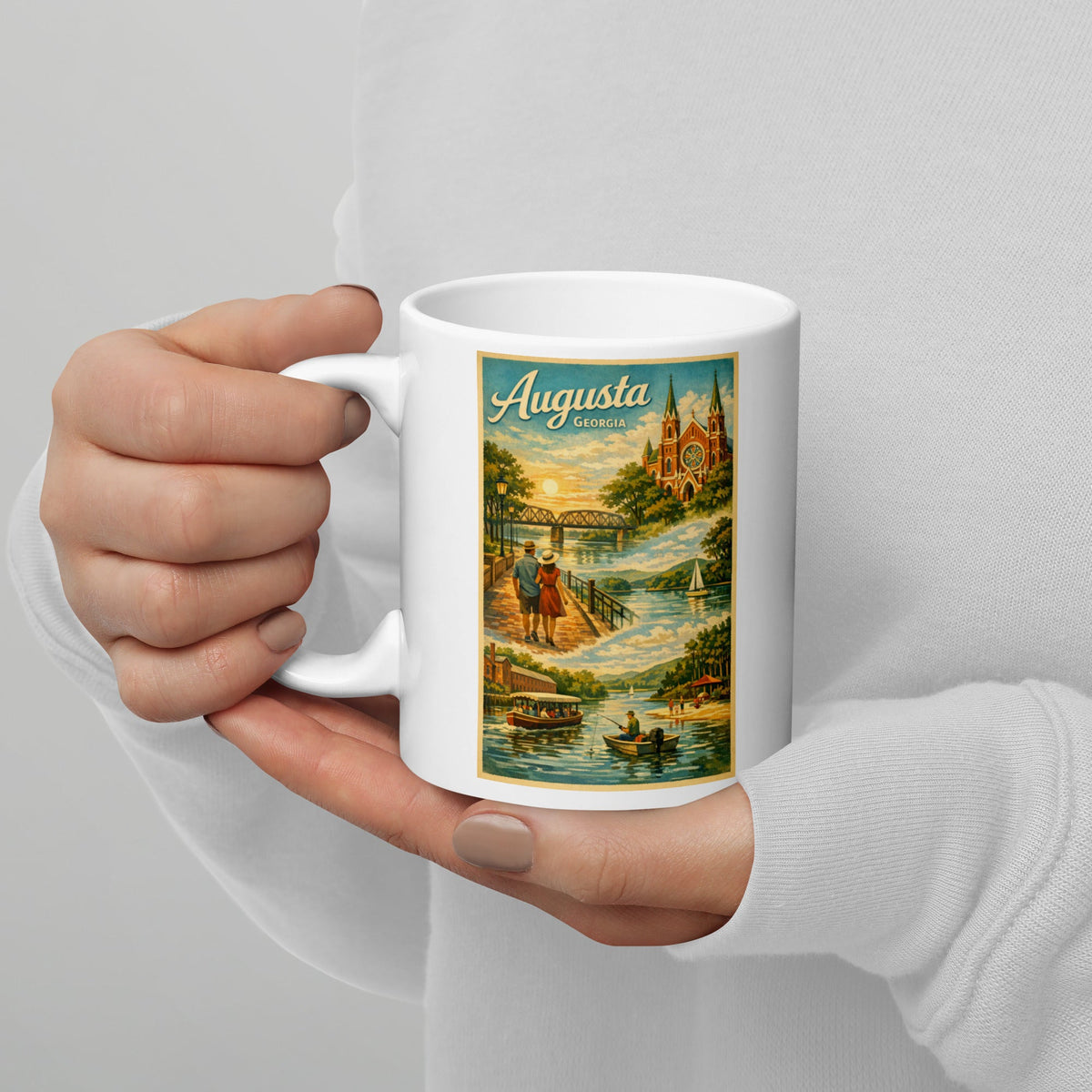 Augusta Georgia 11 oz White Glossy Mug