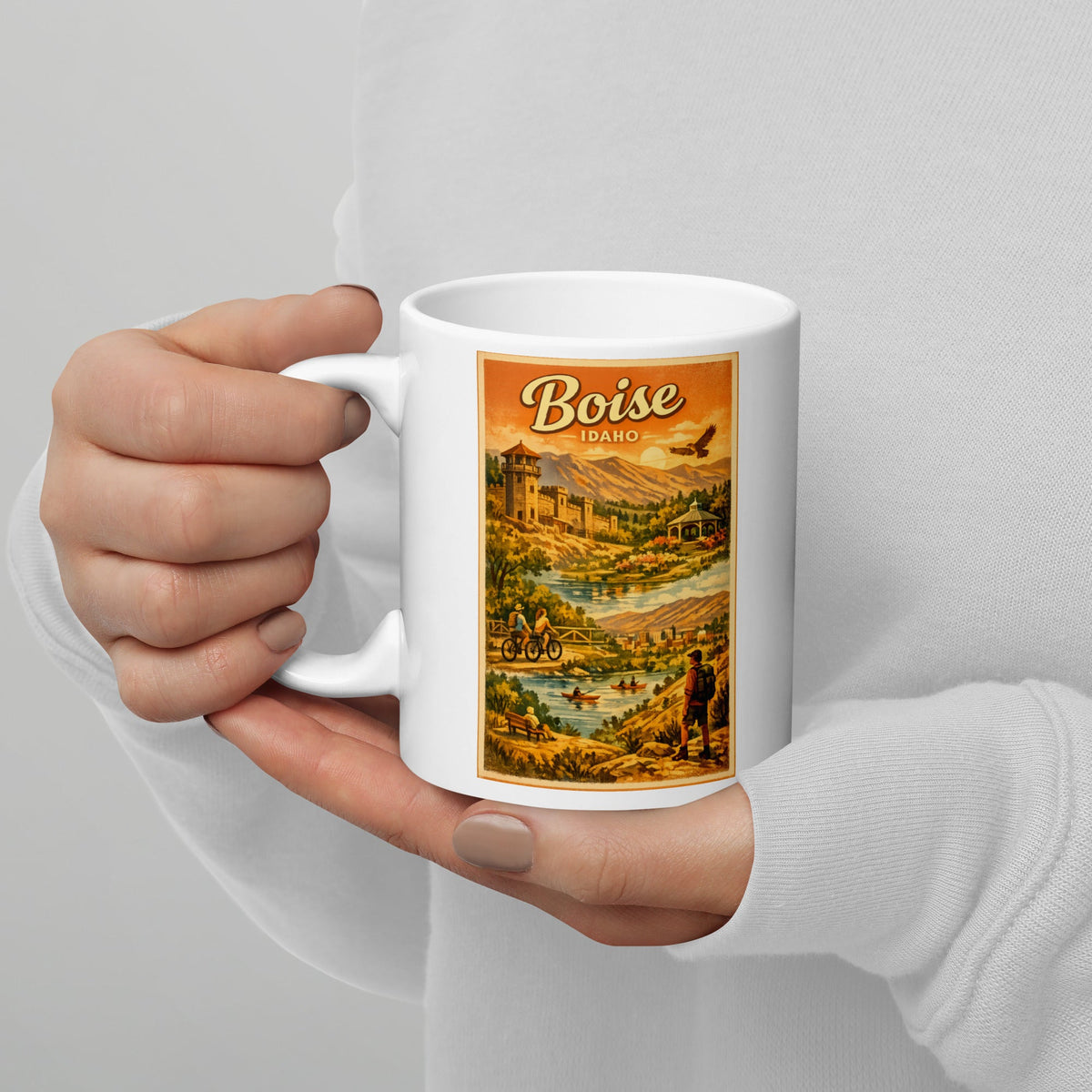 Boise Idaho 11 oz White Glossy Mug