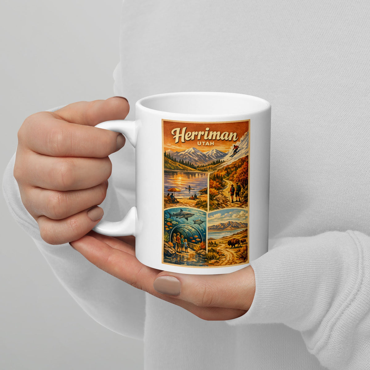 Herriman Utah 11 oz White Glossy Mug