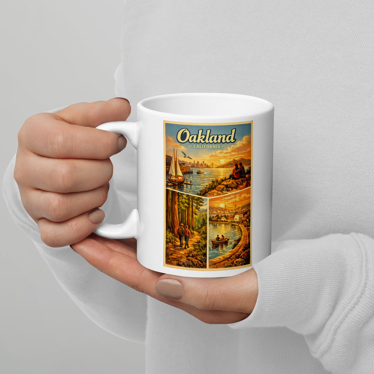 Oakland California 11 oz White Glossy Mug
