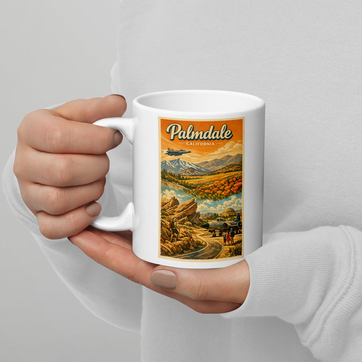Palmdale California 11 oz White Glossy Mug