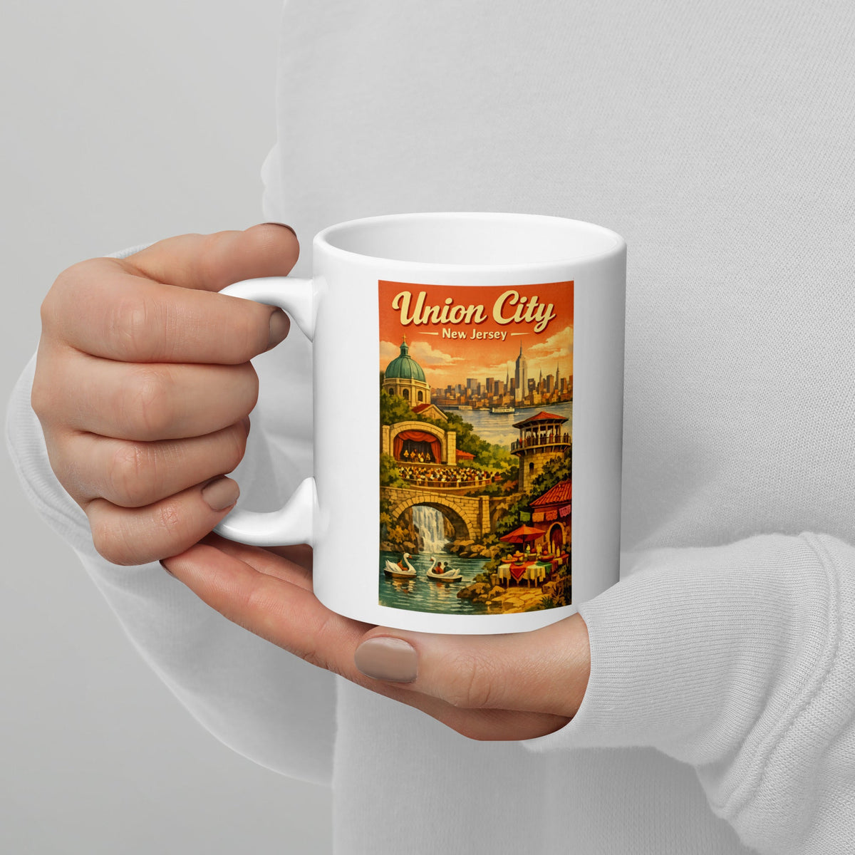 Union City New Jersey 11 oz White Glossy Mug