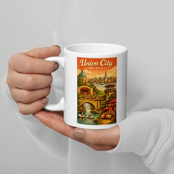 Union City New Jersey 11 oz White Glossy Mug