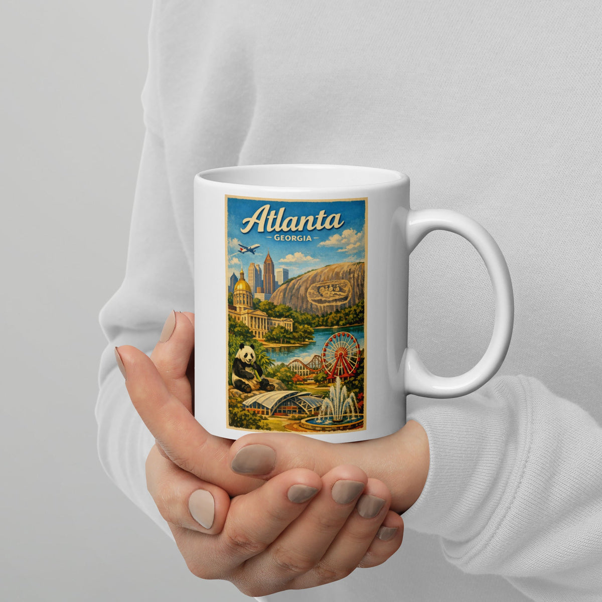 Atlanta Georgia 11 oz White Glossy Mug