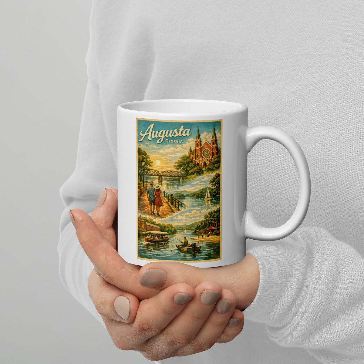 Augusta Georgia 11 oz White Glossy Mug