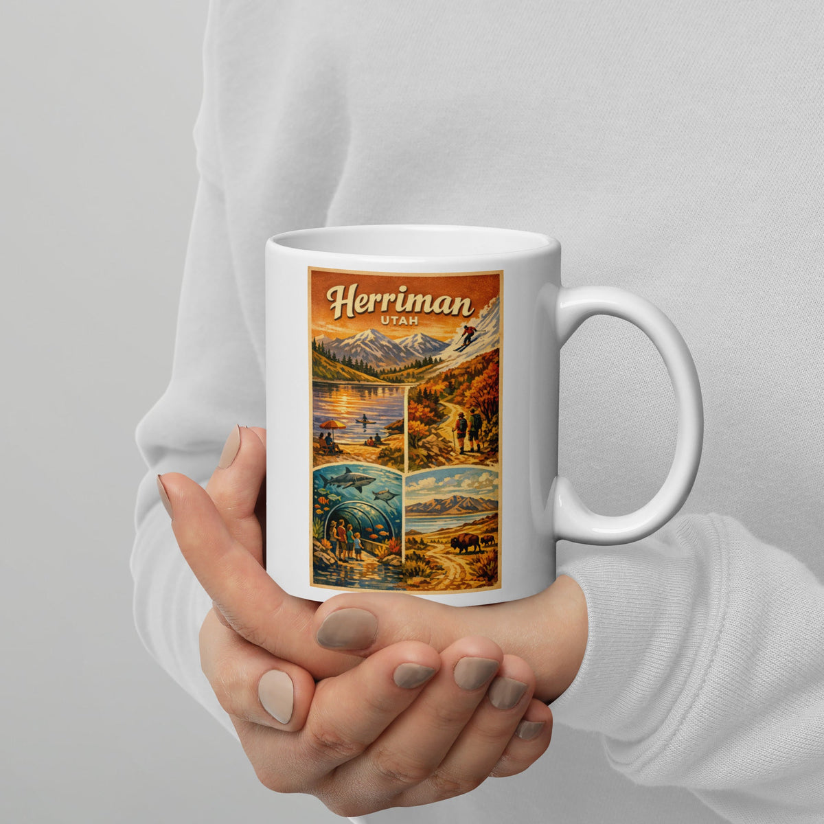 Herriman Utah 11 oz White Glossy Mug