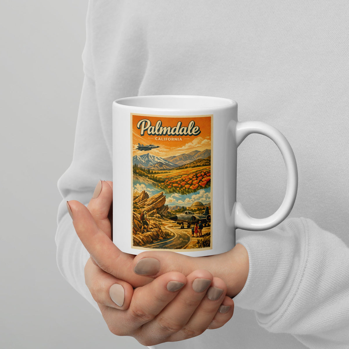 Palmdale California 11 oz White Glossy Mug