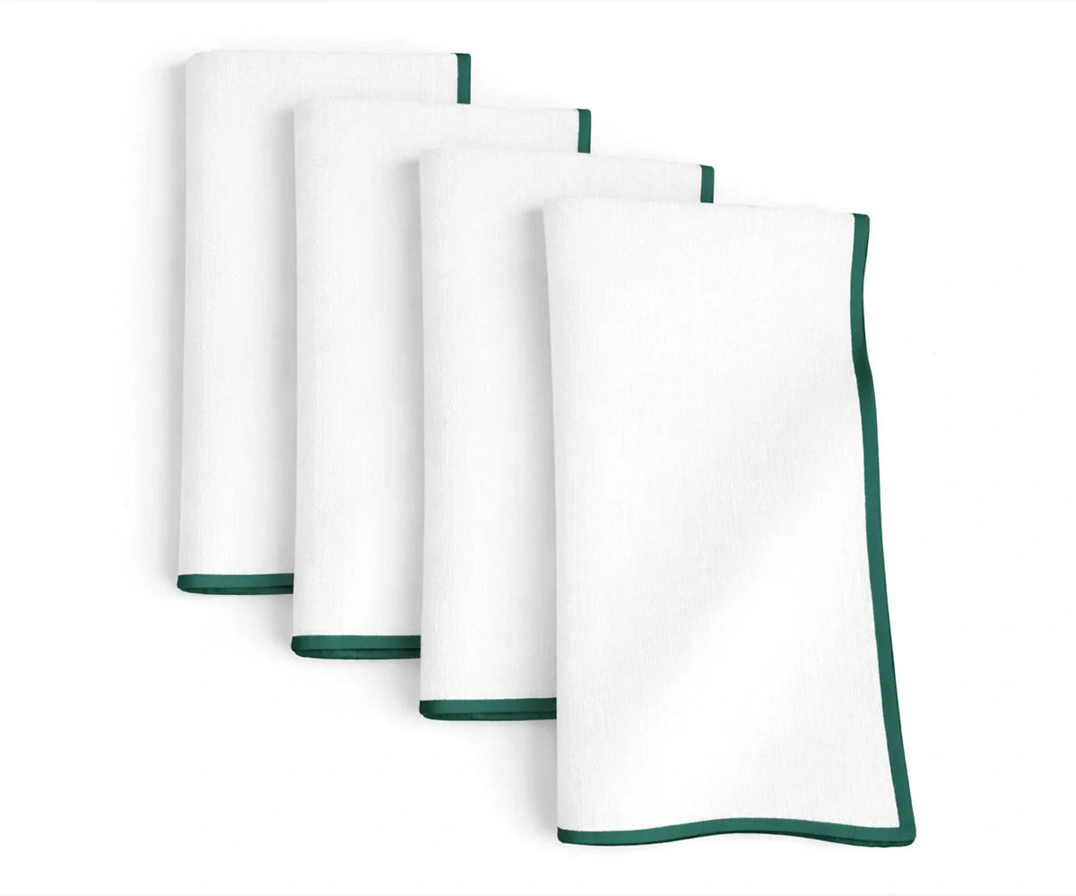 Merrow Stitch Cotton Napkins