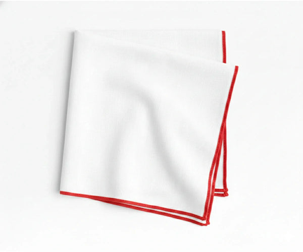Merrow Stitch Cotton Napkins