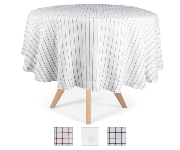 Round Linen Tablecloth 63