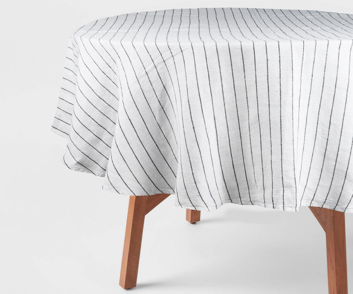 Round Linen Tablecloth 63
