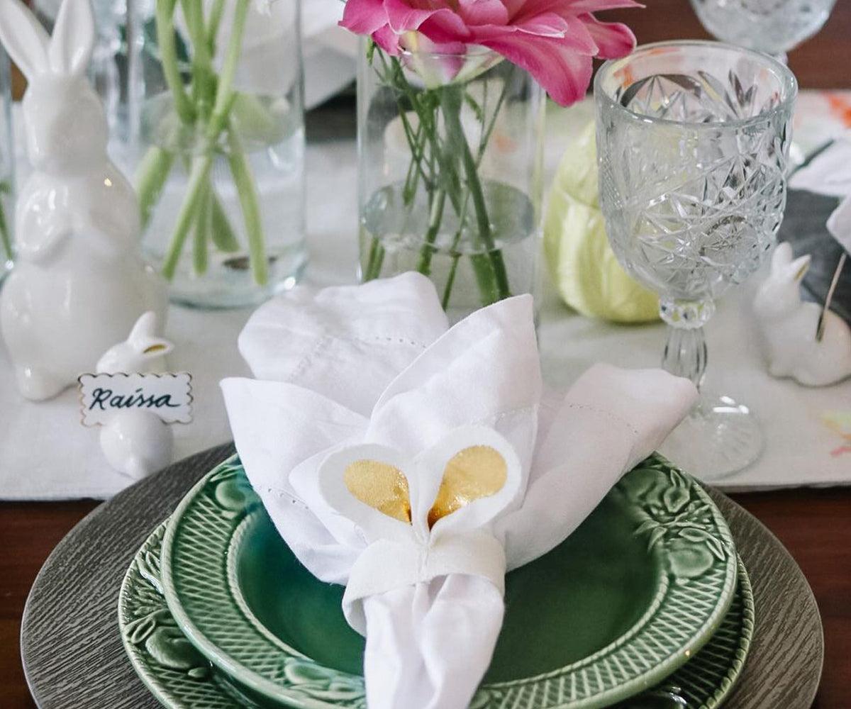 White Fabric Napkins - 22 inch