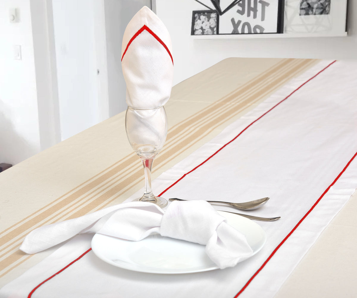 Cotton Table Runners - Embroidery Table Runner