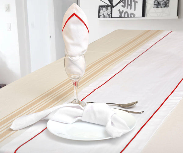 Cotton Table Runners - Embroidery Table Runner