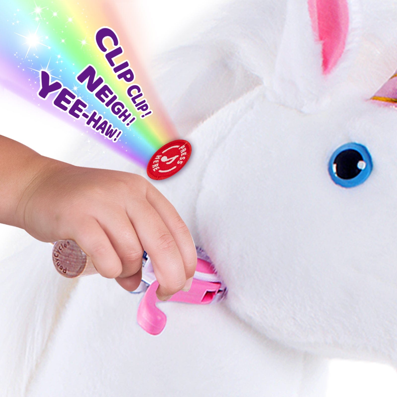 Model U® Unicorn Ride-On Toy Age 7+ – White