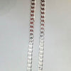 White Unisex Cuban Link Chain 24