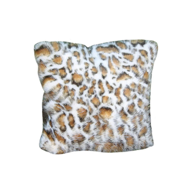 Fur Pillow 'Eyelash Leopard Pearl' - Gifts for You 'n Me