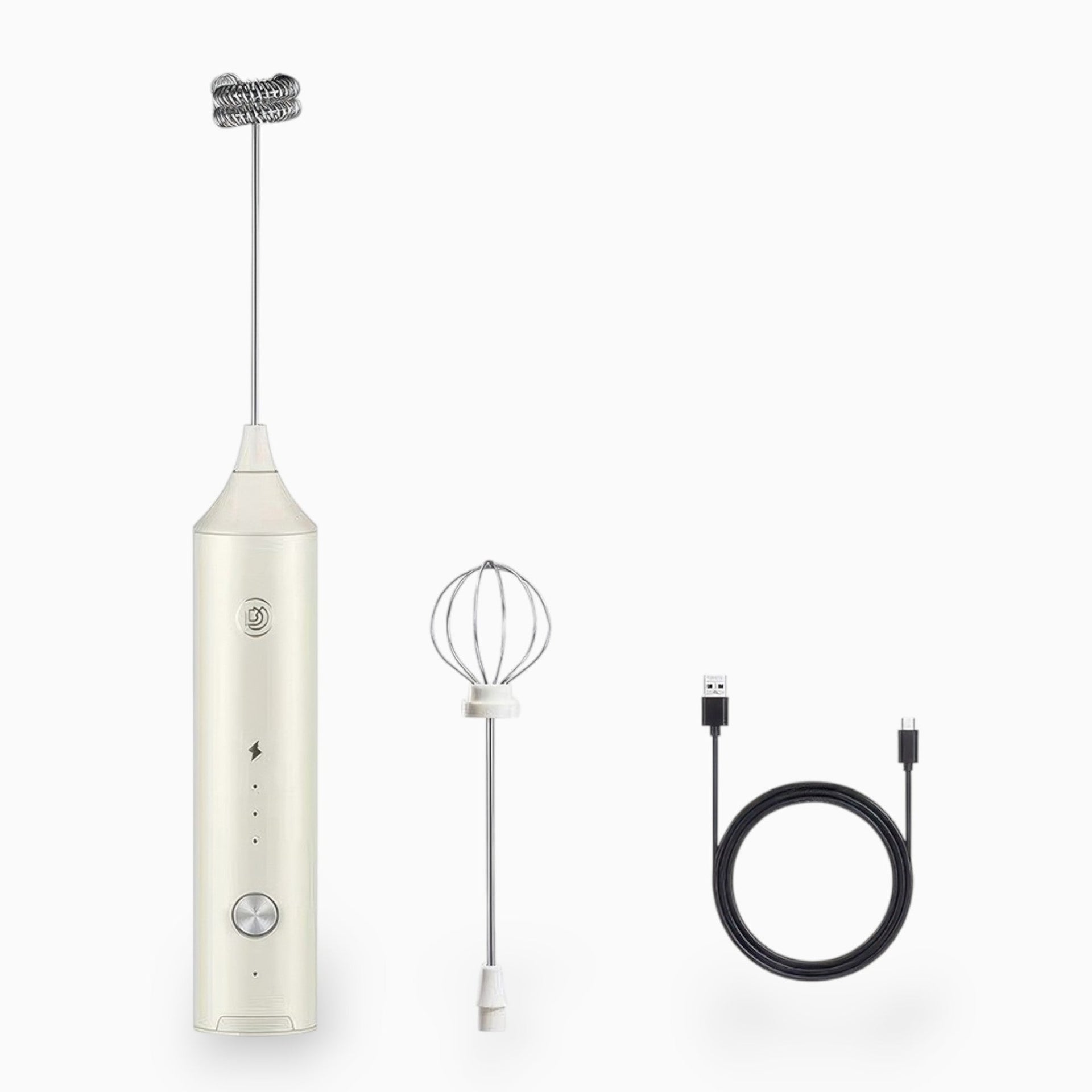 Rechargeable Milk Frother with Stepless Speed Control
