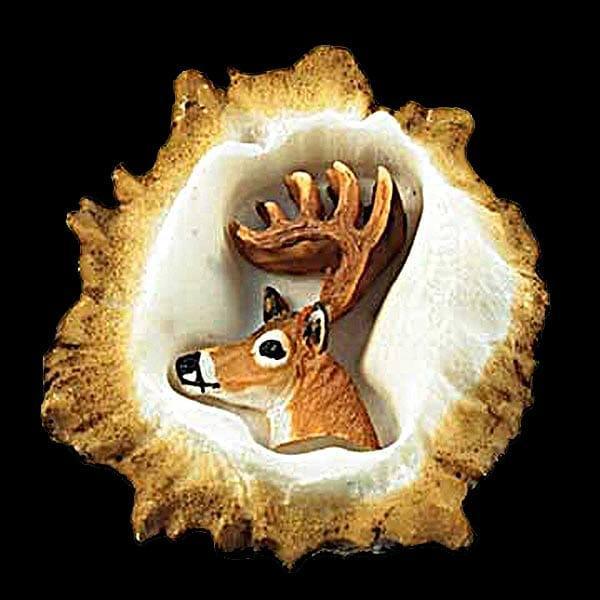 Whitetail Deer Antler Burr Cabinet Knob - Gifts for You 'n Me