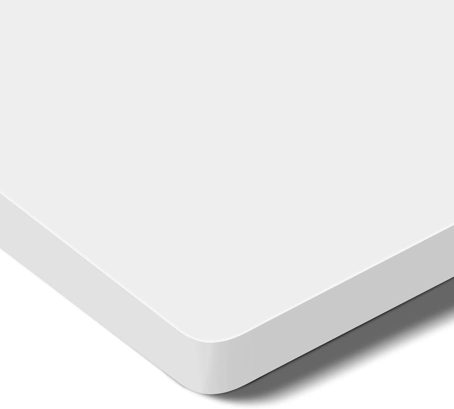 Particle Board Tabletop 55x28 Inches White Standing Desk