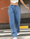 Wide Leg Jeans with Pockets - Medium / XS