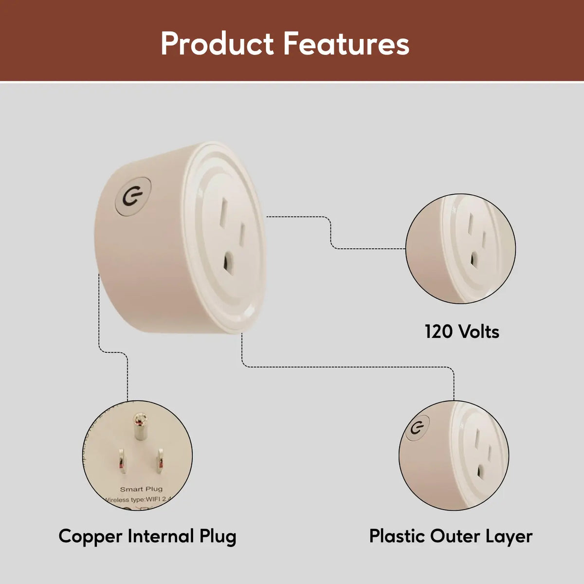 WiFi Round Smart Plug