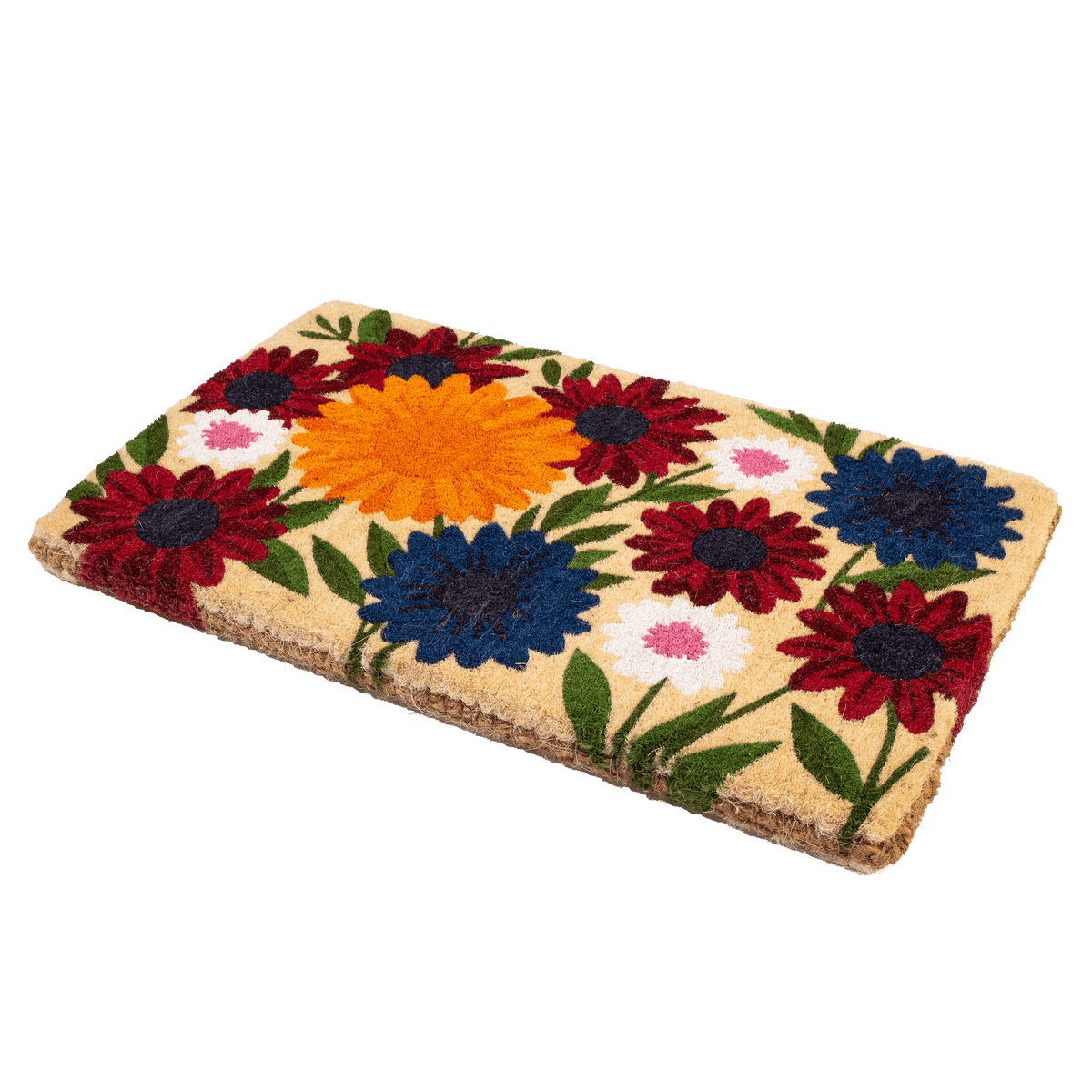Wildflower Garden Coir Doormat