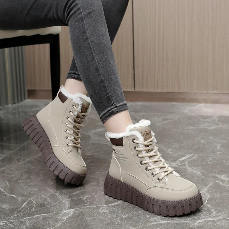 Winter Boots for Women Padded Shoes Fashion Designer Keep Warm Plus Plush Snow Boot Woman Fur Sneakers Skateboard Shoes Footwear