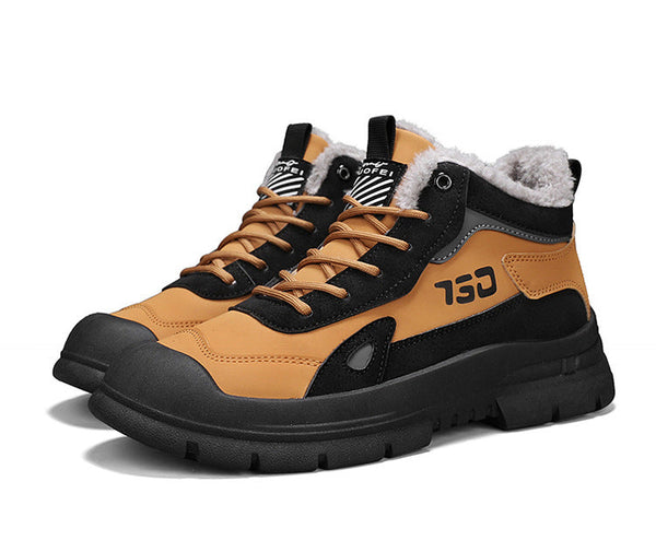 Winter fleece warm Martin boots men's casual sports versatile Korean version anti cold snow boots