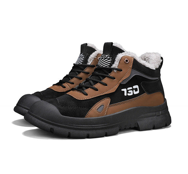 Winter fleece warm Martin boots men's casual sports versatile Korean version anti cold snow boots