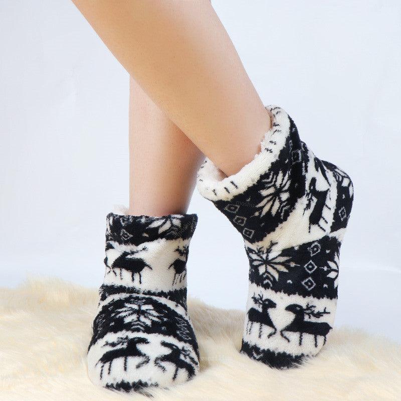 Winter Fur Slippers Women Warm House Slippers Plush Flip Flops Christmas Cotton Indoor Home Shoes Comfort Warm Fluffy Faux Fur Slipper Boots Soft Memory Foam Ankle Booties