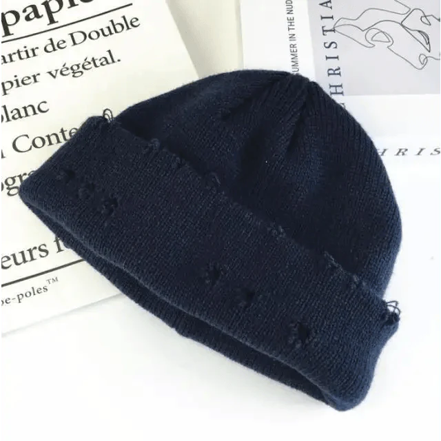 Winter Hat Women Knitted Fashion Warm Thick Hat Autumn Hip Hop Hole Beanies Unisex Basic Cap For Both Men Women Knitted Beanies Fashion Warm Hat