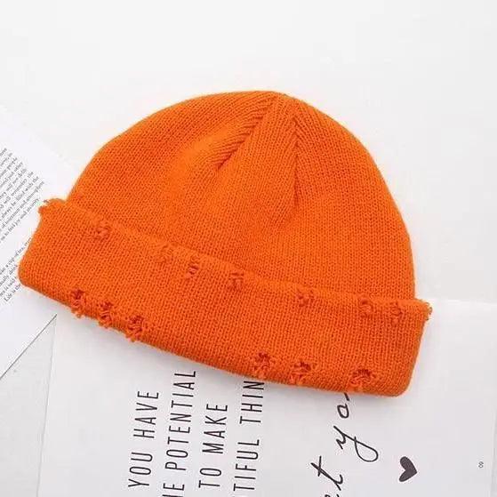 Winter Hat Women Knitted Fashion Warm Thick Hat Autumn Hip Hop Hole Beanies Unisex Basic Cap For Both Men Women Knitted Beanies Fashion Warm Hat