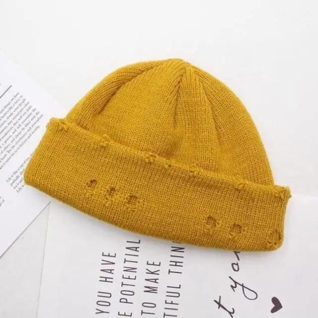 Winter Hat Women Knitted Fashion Warm Thick Hat Autumn Hip Hop Hole Beanies Unisex Basic Cap For Both Men Women Knitted Beanies Fashion Warm Hat