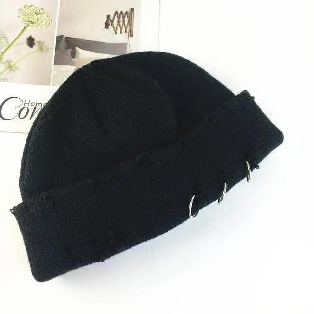Winter Hat Women Knitted Fashion Warm Thick Hat Autumn Hip Hop Hole Beanies Unisex Basic Cap For Both Men Women Knitted Beanies Fashion Warm Hat