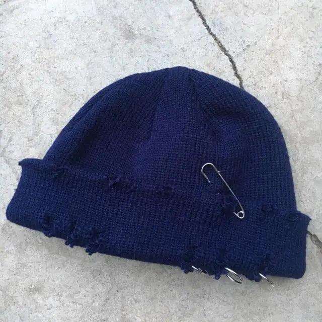 Winter Hat Women Knitted Fashion Warm Thick Hat Autumn Hip Hop Hole Beanies Unisex Basic Cap For Both Men Women Knitted Beanies Fashion Warm Hat