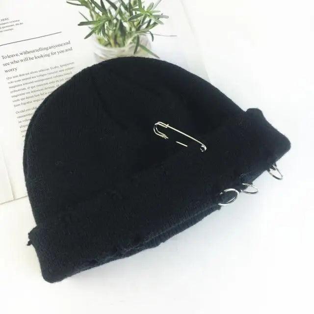 Winter Hat Women Knitted Fashion Warm Thick Hat Autumn Hip Hop Hole Beanies Unisex Basic Cap For Both Men Women Knitted Beanies Fashion Warm Hat