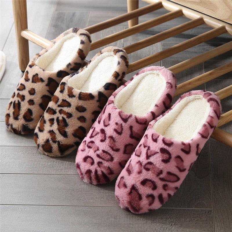 Winter Home Slippers Women Cotton Shoes Soft Plush Indoor Slippers Shoes For Women Men Couple Warm Fur Slippers Cute Comfy Fuzzy Knitted Memory Foam Slip On House Slippers