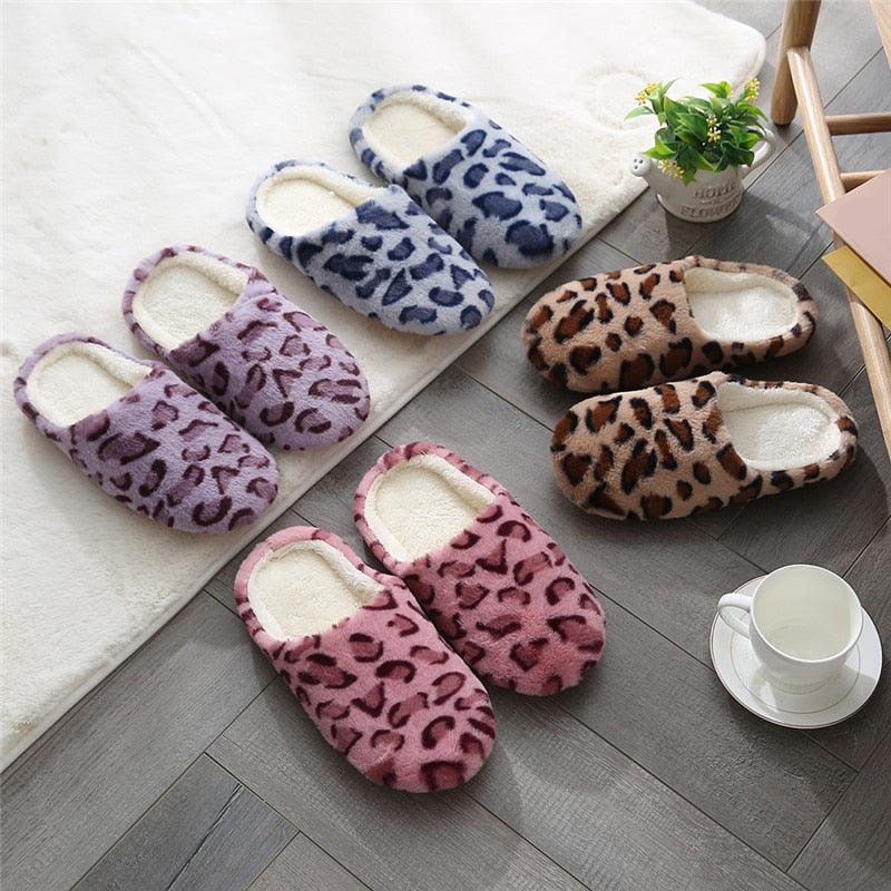 Winter Home Slippers Women Cotton Shoes Soft Plush Indoor Slippers Shoes For Women Men Couple Warm Fur Slippers Cute Comfy Fuzzy Knitted Memory Foam Slip On House Slippers